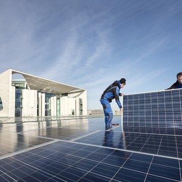 Photovoltaikanlage auf Kanzleramt wird erreichtet